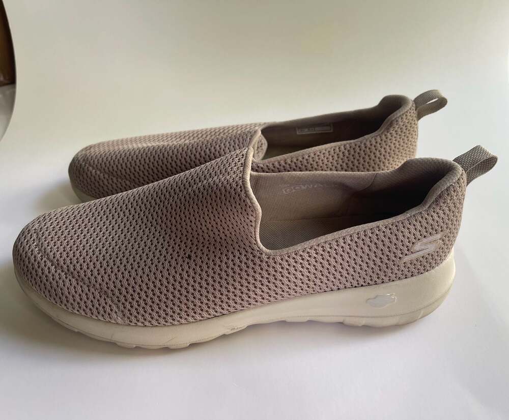 Skechers Go Walk Joy Taupe Women's Slip-On Sneakers Size 10 US